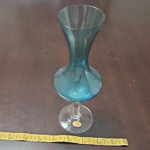 Elegant Blue Glass Vase